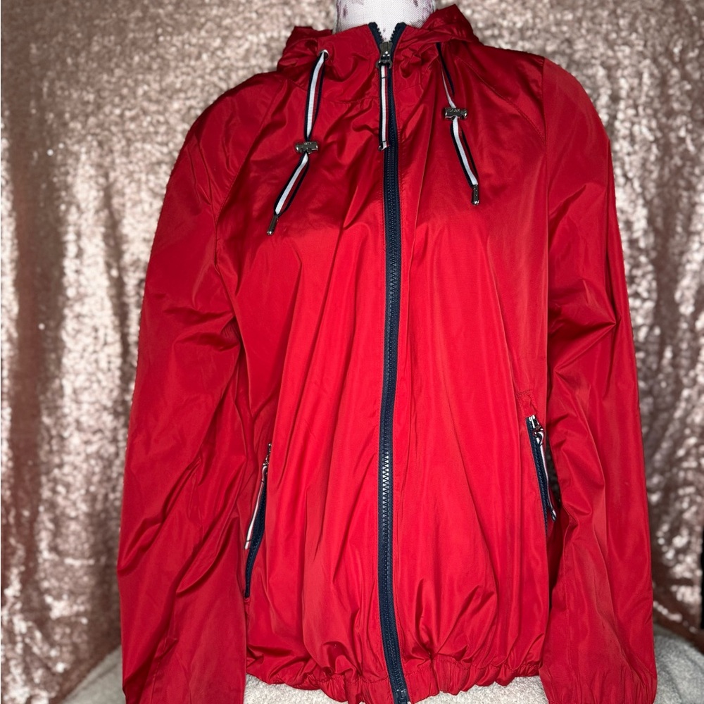 Tommy Hilfiger Red Hooded Jacket